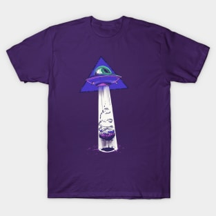 UFO abduction of a brain T-Shirt